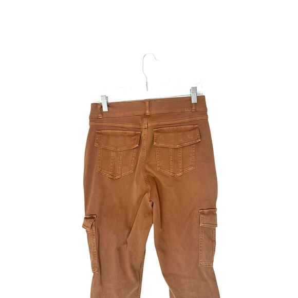 Spanx Brown Stretch Pull On Twill Slim Ankle Cargo Pant Size Large Style 20311Q - Picture 10 of 14